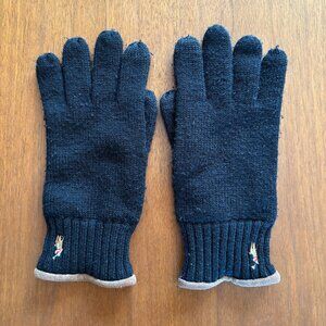 Ralph Lauren Suede-Trim Wool Touch-Screen Gloves OS